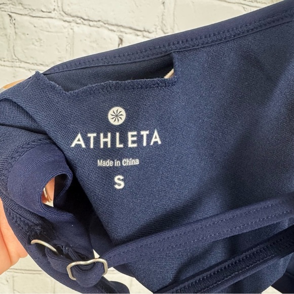 Athleta Paddleout Blue Green Space Dye Triangle Swim Top Size Small - Picture 5 of 5